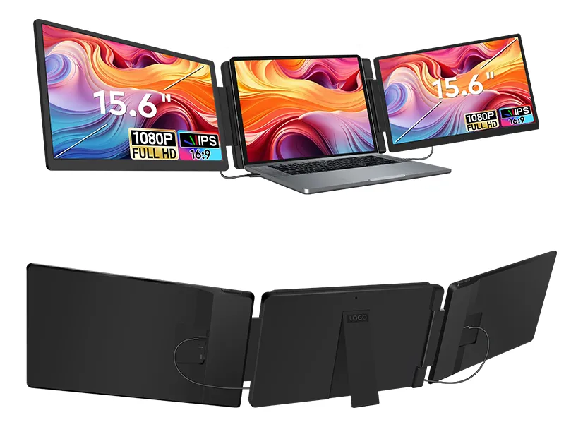 Monitor Portátil Gamer 15.6 1200P Dual Screen Rotação FHD Genérico - foto 2