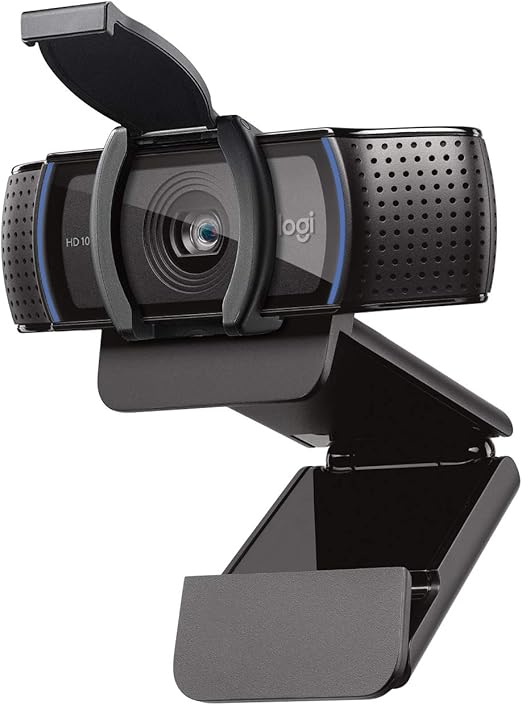 Webcam C920s Pro Full Hd Com Microfone Embutido Logitech Cor Preto Logitech